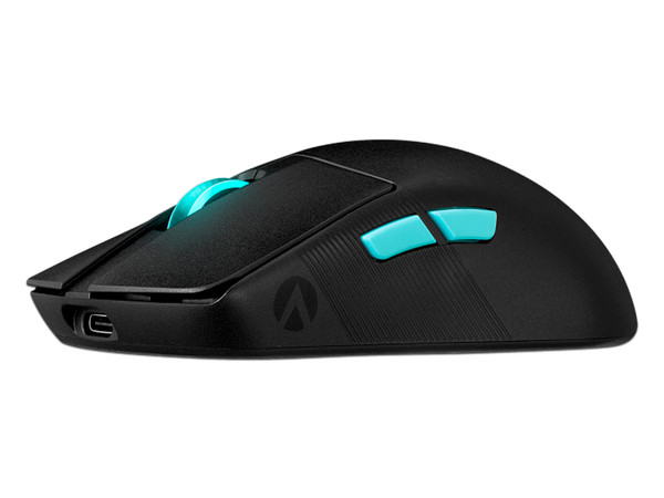 Mouse Óptico Gamer Inalámbrico Asus ROG Harpe Ace Aim Lab Edition, DPI de hasta 36,000, USB, AURA Sync,  Sensor ROG AimPoint, Conectividad USB 2.0, Bluetooth, 5 Botones, Color Negro.