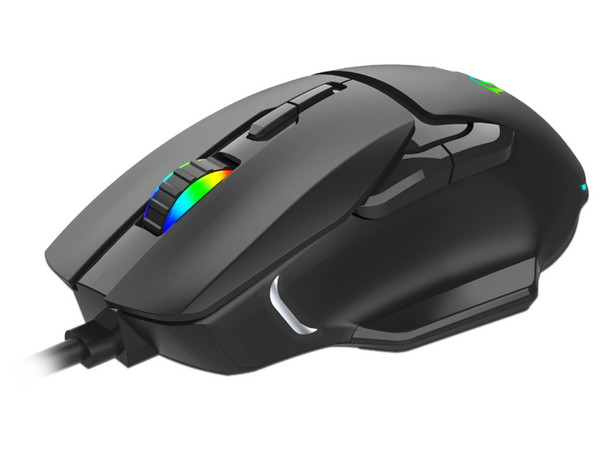 Mouse Gamer AULA F815, 12800 DPI, 6 Botones Programables, USB, RGB. Color Negro.