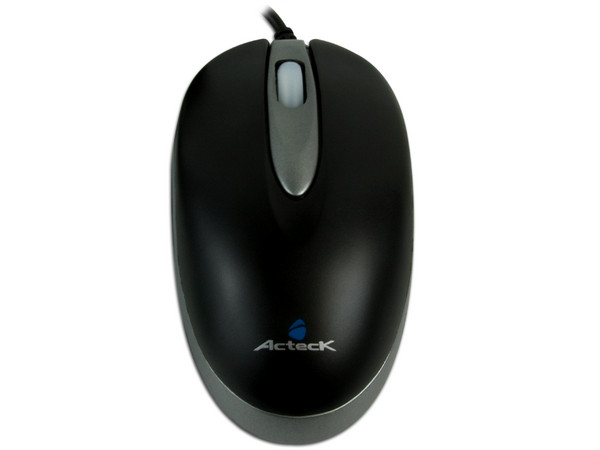MOUSE ACTECK OPTICO NEGRO PS2  3 BOTONES Y SCROLL