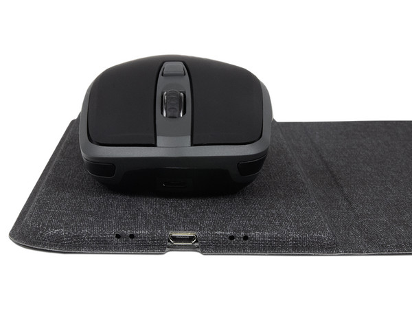 Kit de carga inalámbrica Acteck de Mouse y Mousepad con carga inalámbrica. Color Negro.