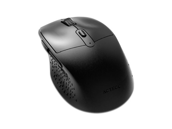 Mouse Optico Inalámbrico Acteck Optimize Ergo MI680, 1600 DPI, Receptor USB, 6 Botones, Color Negro.