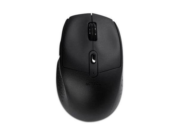 Mouse Optico Inalámbrico Acteck Optimize Ergo MI680, 1600 DPI, Receptor USB, 6 Botones, Color Negro.