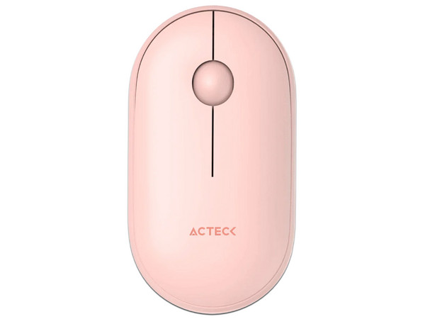 Mouse Inalámbrico Acteck MI460, hasta 1600 dpi, Color Rosa.