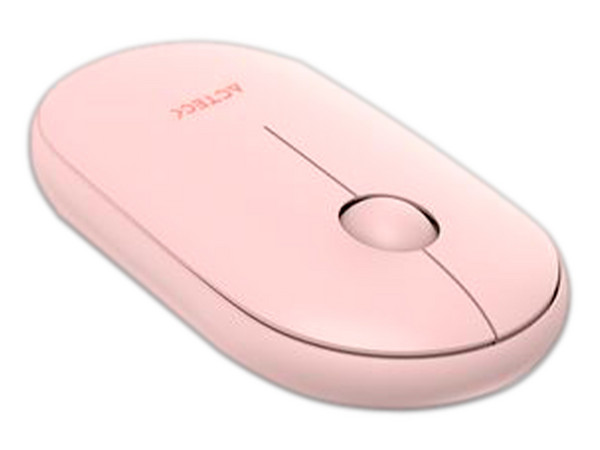 Mouse Inalámbrico Acteck MI460, hasta 1600 dpi, Color Rosa.