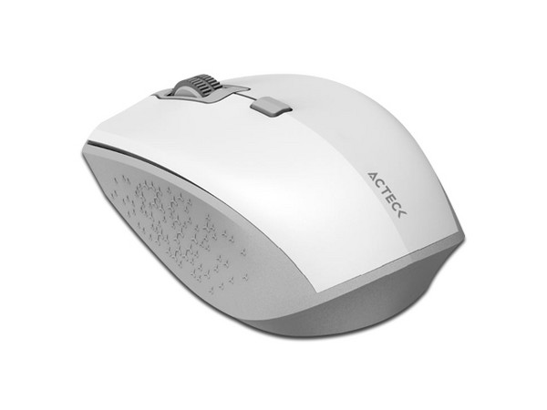 Mouse Óptico Inalámbrico Acteck MI670, receptor USB, Bluetooth, Color Blanco.
