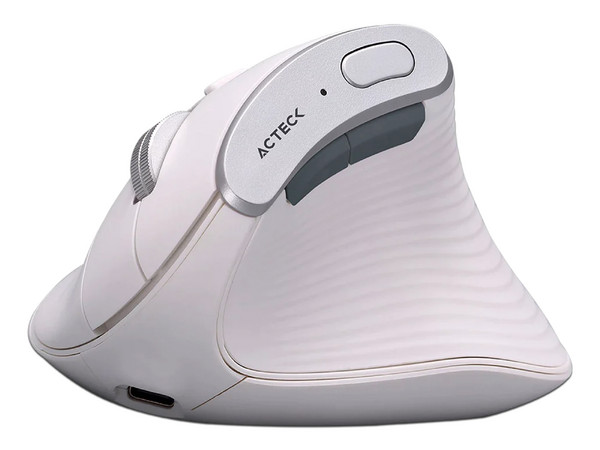 Mouse Óptico Inalámbrico Acteck VIRTUOS FITT PRO MI770, Ergonómico, Hasta 2400 DPI, Color Blanco.