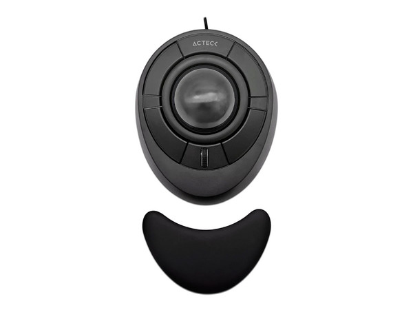 Mouse Óptico Ergonómico Acteck Virtuos Art X MI787, 1600DPI, Reposa manos desmontable, USB, Color Negro.