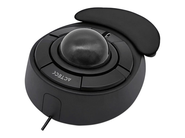 Mouse Óptico Ergonómico Acteck Virtuos Art X MI787, 1600DPI, Reposa manos desmontable, USB, Color Negro.