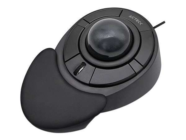 Mouse Óptico Ergonómico Acteck Virtuos Art X MI787, 1600DPI, Reposa manos desmontable, USB, Color Negro.