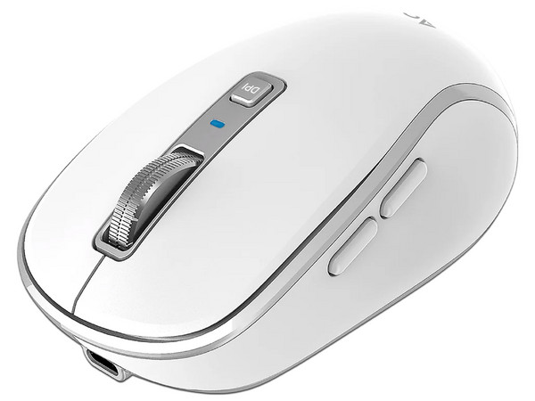 Mouse Multidispositivo Acteck Optimize Trip Pro MI580, hasta 1600 dpi, 2.4 GHz + 2 Modos Bluetooth, 6 Botones, Recargable, Color Blanco.