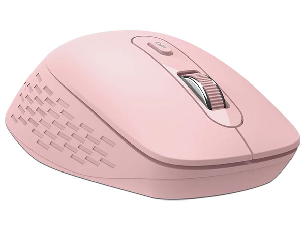 Mouse Inalámbrico Acteck Optimize Flow MI480, hasta 1600 dpi, 2.4 GHz, 6 Botones, 2 Baterías AAA Incluida, Color Rosa.