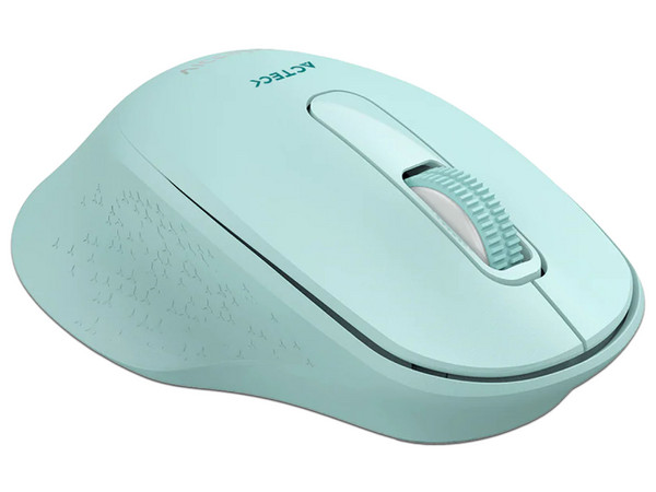 Mouse Óptico Inalámbrico Acteck Optimize Ergo MI470 hasta 1600 DPI, USB. Color Azul.