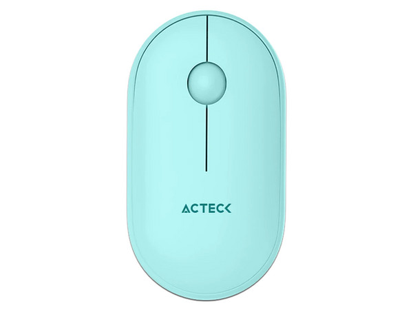 Mouse Óptico Inalámbrico Acteck Optimize Edge MI460, Ergonómico, 1500 DPI, Receptor USB. Color Azul.