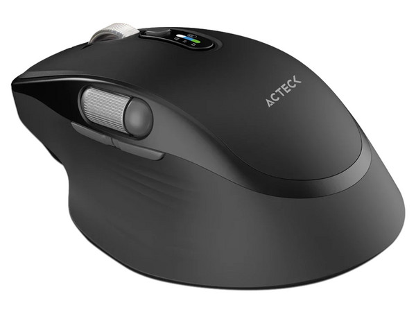 Mouse Óptico Inalámbrico Acteck Virtuos Pro Ultra MI777, 4800dpi, Receptor USB, USB Tipo C a Tipo A. Color Negro.