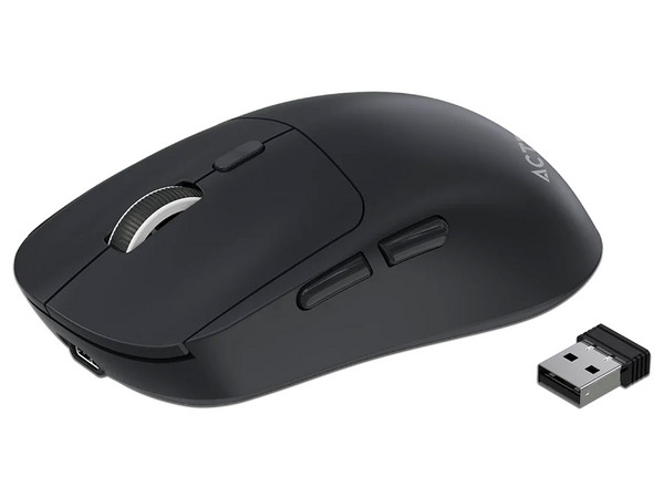 Mouse Óptico Inalámbrico Acteck Instinct Click MI484, 3200 DPI, 6 Botones, Receptor USB, Bluetooth. Color Negro.