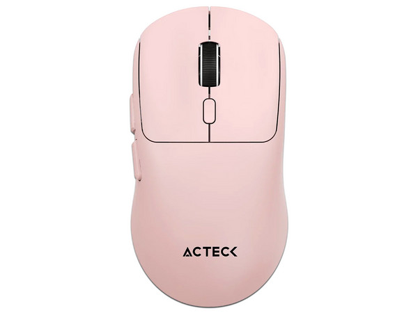 Mouse Óptico Inalámbrico Acteck Instinct Click MI484, 3200 DPI, 6 Botones, Receptor USB, Bluetooth. Color Rosa