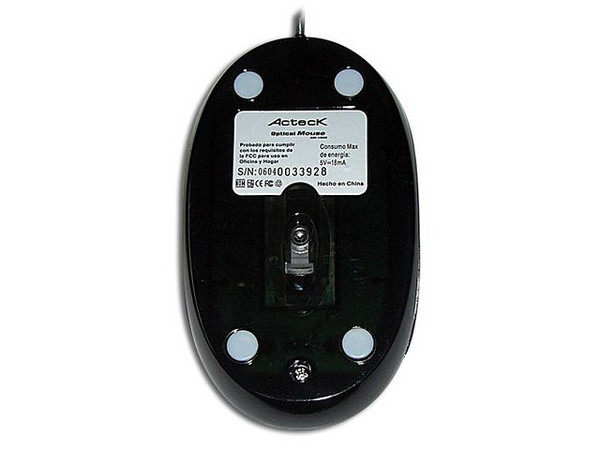 Mini Mouse Acteck AM-1000 Óptico, USB. Color Negro