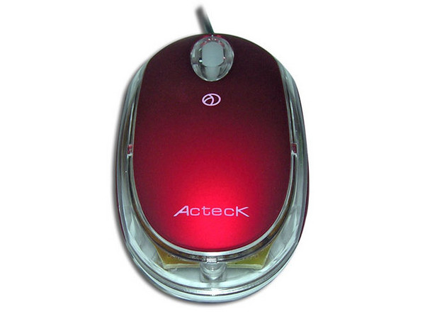 Mini Mouse Acteck AM-1000 Óptico, USB. Color Rojo