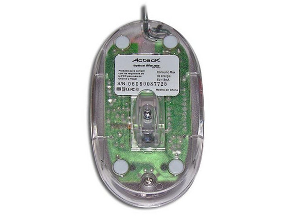 Mini Mouse Acteck AM-1000 Óptico, USB. Color Rojo
