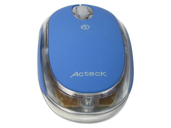 Mini Mouse Acteck AM-1000 Óptico, USB. Color Azul