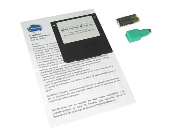 Mouse Acteck Inalámbrico, (USB/PS2)