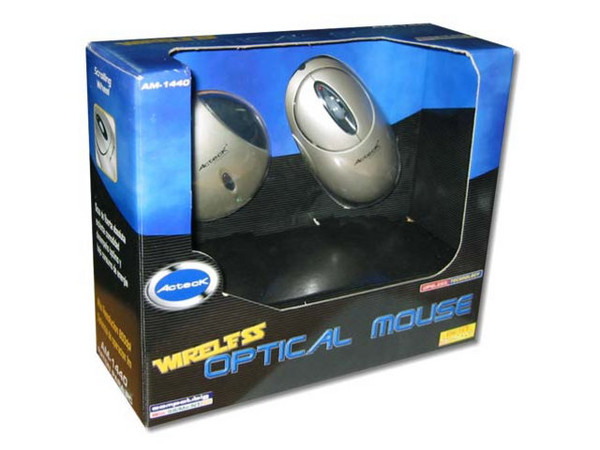 Mouse Acteck Óptico Inalámbrico, USB.