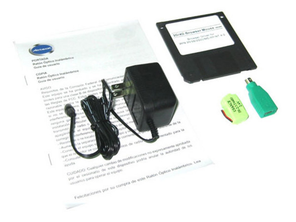 Mini Mouse Óptico Inalámbrico, (USB/PS2)