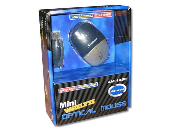 Mini Mouse Óptico Inalámbrico, (USB/PS2)