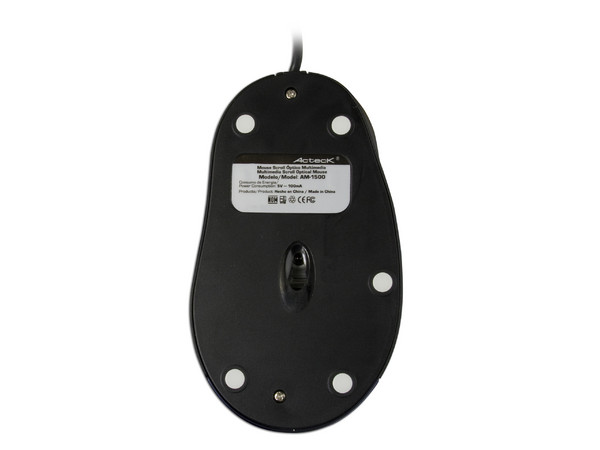 Mouse Acteck AM-1500 Óptico, USB. Color Azul