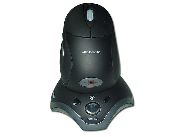 Mouse Acteck AM-1500RF Óptico Inalámbrico, USB con Cargador de Baterías. Color Negro