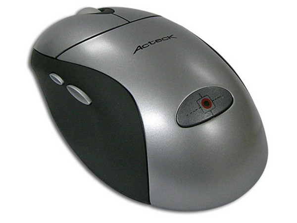 Mouse Acteck AM-1500RF Óptico Inalámbrico, USB con Cargador de Baterías. Color Plateado