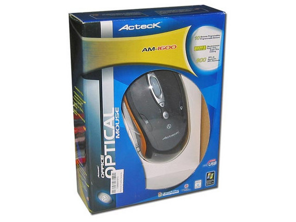 Mouse Acteck Office AM-1600 Óptico, USB. Color Negro