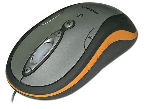 Mouse Acteck Office AM-1600 Óptico, USB. Color Plateado