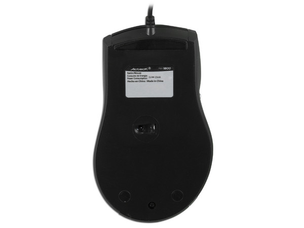 Mouse Acteck AM-1800 Óptico, USB. Color Negro