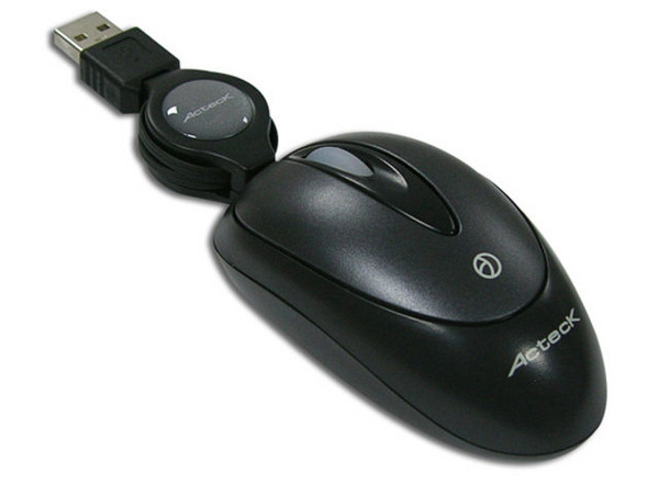 Mini Mouse Acteck Óptico AM-2400, USB. Color Negro