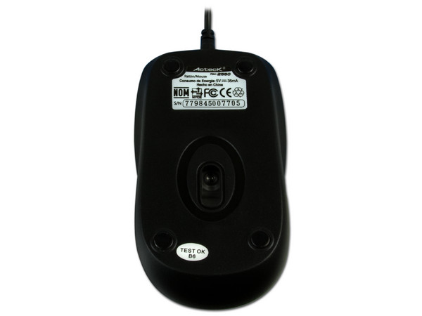 Mouse Acteck Exeed Navigator AM-2550 Óptico, USB. Color Negro
