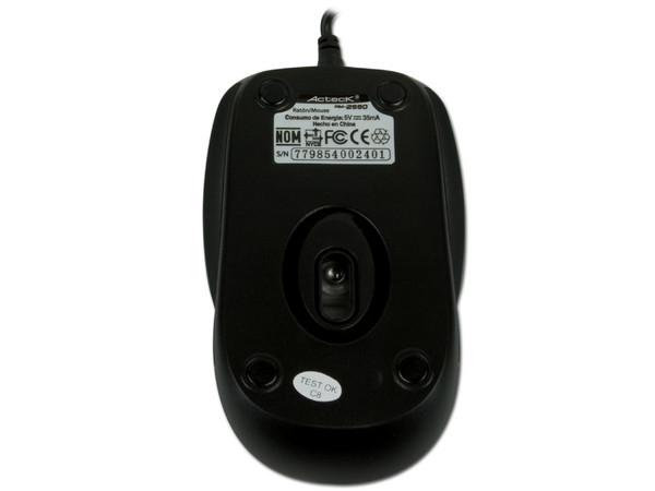 Mouse Acteck Exeed Navigator AM-2550 Óptico, USB. Color Rojo