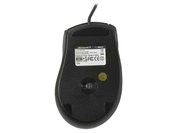 Mouse Acteck AM-2800 Óptico, USB. Color Negro