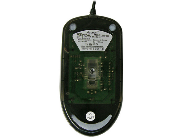 Mouse Acteck AM-950 Óptico, USB. Color Beige