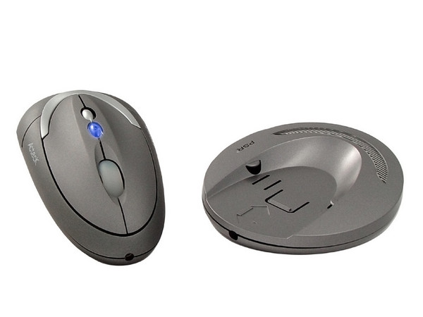 Mini Mouse Acteck Óptico con Apuntador Láser Inalámbrico, USB.  Color Plateado   