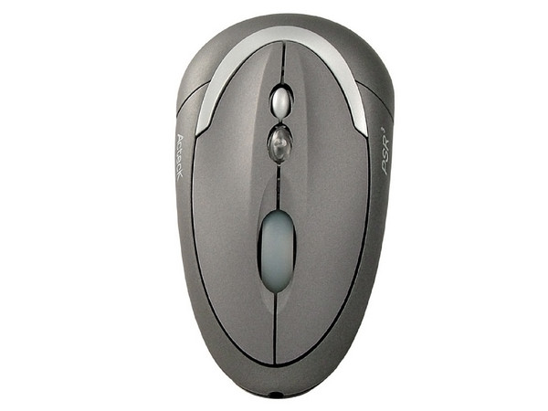 Mini Mouse Acteck Óptico con Apuntador Láser Inalámbrico, USB.  Color Plateado   