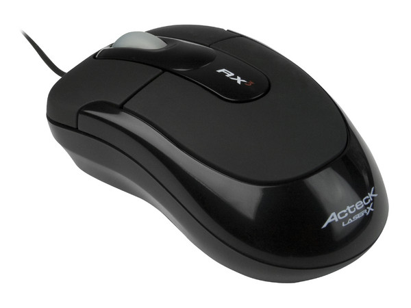 Mini Mouse Acteck Láser Profesional, USB/PS2. Color Negro
