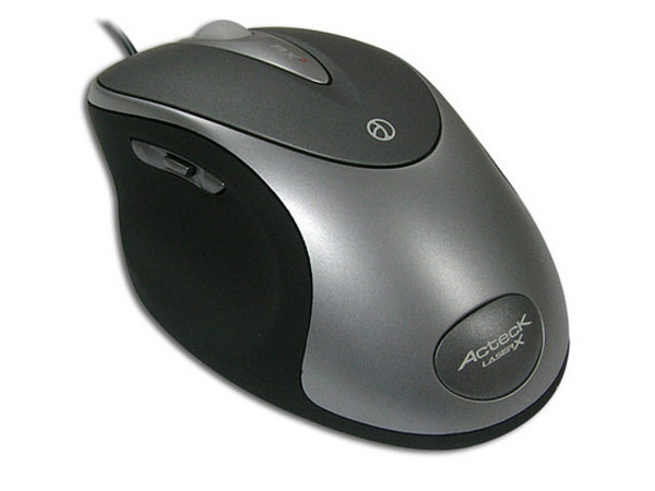Mouse Acteck Láser Profesional, USB y PS/2. Color Plateado