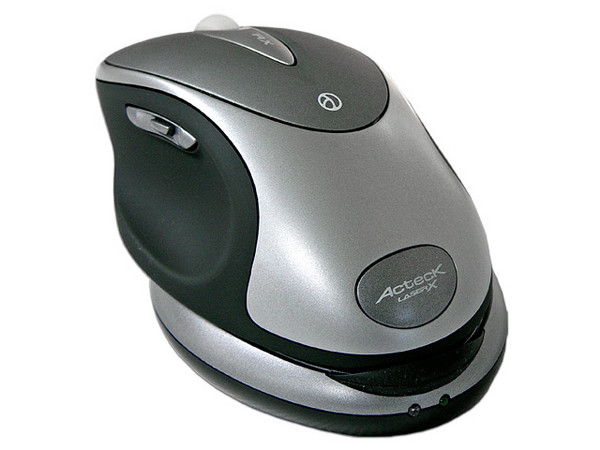 Mouse Acteck Láser Profesional Inalámbrico, USB y PS/2. Color Plateado