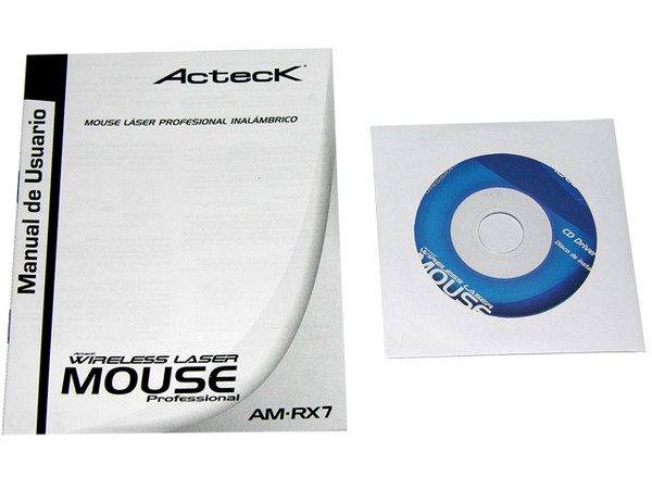 Mouse Acteck Láser Profesional Inalámbrico, USB y PS/2. Color Plateado
