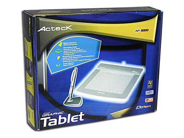 Tableta Acteck DiPen 5000 USB para uso en oficina y estudio de diseño.