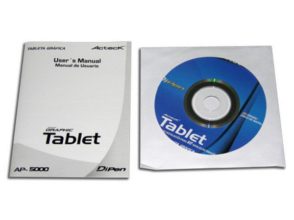 Tableta Acteck DiPen 5000 USB para uso en oficina y estudio de diseño.