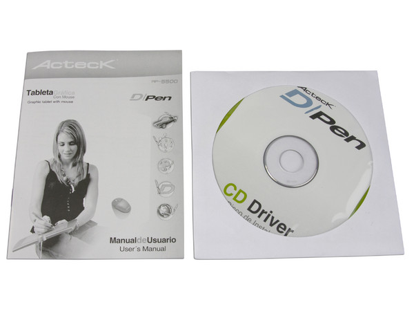 Tableta Gráfica Acteck DiPen 5500 con Mouse