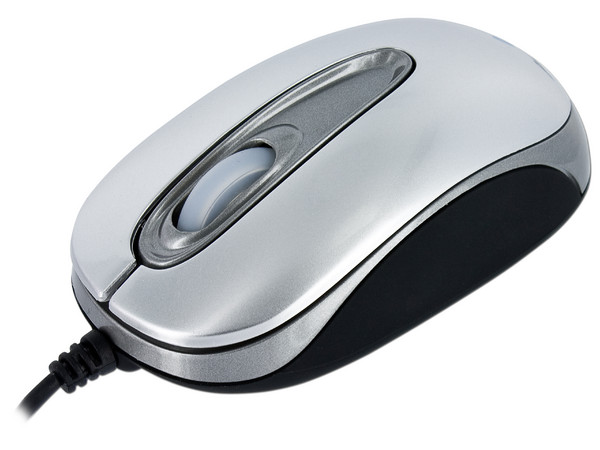 Mini Mouse Acteck AM-220 Óptico, USB. Color plata