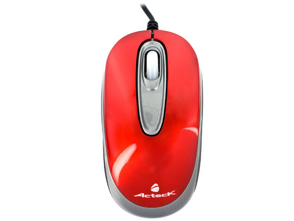 Mini Mouse Acteck AM-220 Óptico, USB. Color Rojo